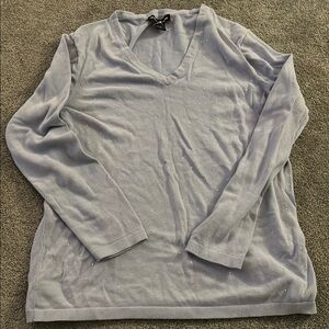 DKNY Light‎ Blue V-Neck Sweatshirt
